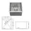 Évier de cuisine encastrable 17 po - 17 po x 19 po x 10 po - Évier de cuisine à simple cuve de calibre 16 - Bar encastré 10 po