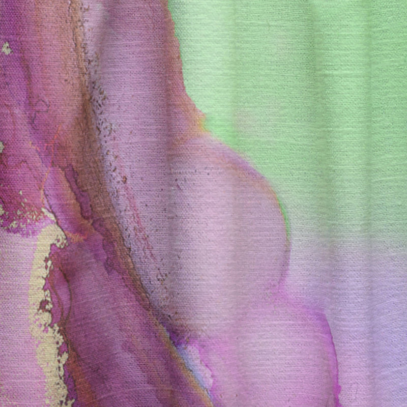 Panneau de rideau simple semi-diaphane avec passe-tringle, L 52 po x L 63 po