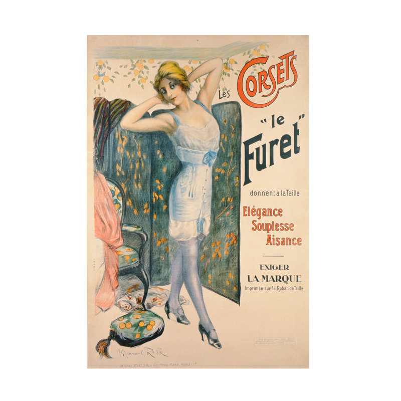 Art sur toile Manuel Robbe Le Furet, H 47 po x l 30 po