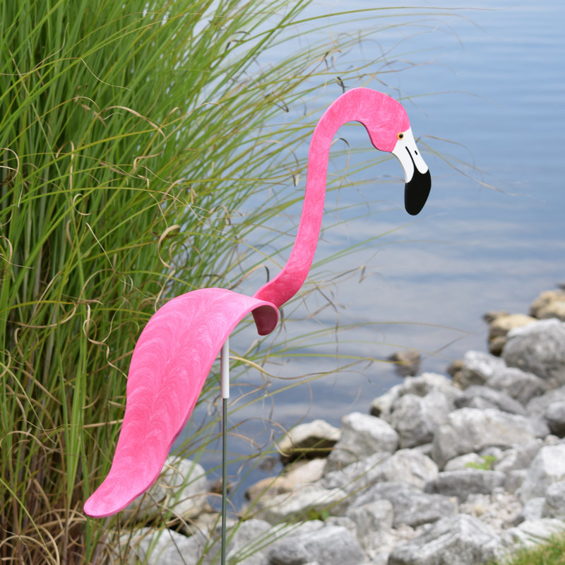 Art de jardin Emersyn Kelly Flamingo, Rose vif