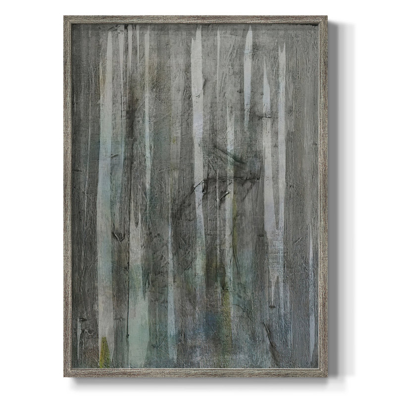Birch Forest Abstracts I Framed Print - Solid Wood, 21" H x 17" W