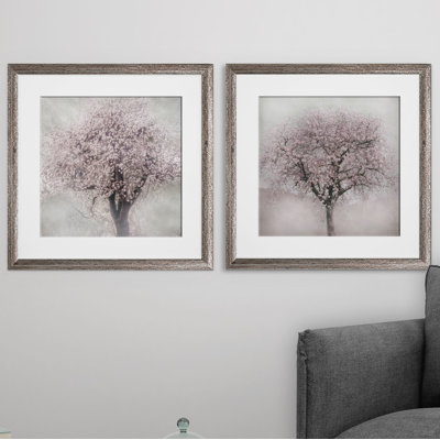 « fleurs of spring », ensemble de 2 reproductions d’art encadrées