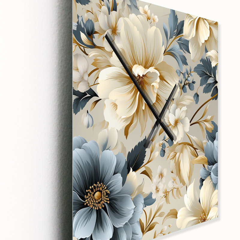 Jasonpaul - Horloge murale florale, Moyen