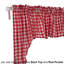 Rideau de café pointu Gingham-1232162821