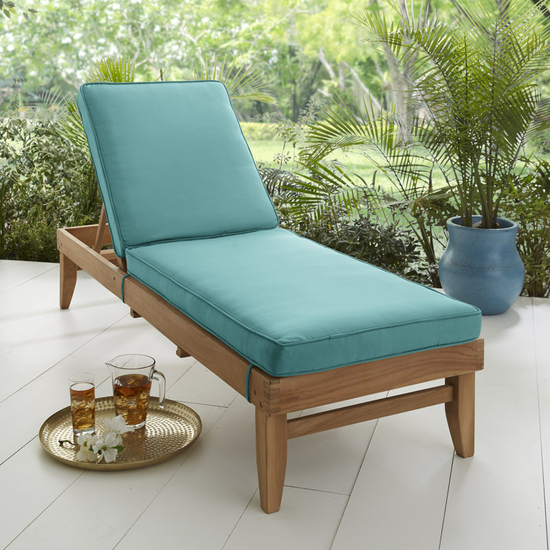 Coussin de siège / dossier d'extérieur Sunbrella, H 3 po x l 24 po x P 73 po, Toile Sunbrella® Aruba