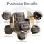 Fauteuil inclinable chauffant et massant à double moteur Grace avec rangement intégré dans les accoudoirs, gris-248532233