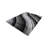 RugGuy Geometric Modern  Shag Area Rug - Black & Gray Wavy Stripe - for Living Room, Dining Room - 7'10" x 10'2" , Shed-Free, Easy to Clean-1654629066-1657539271