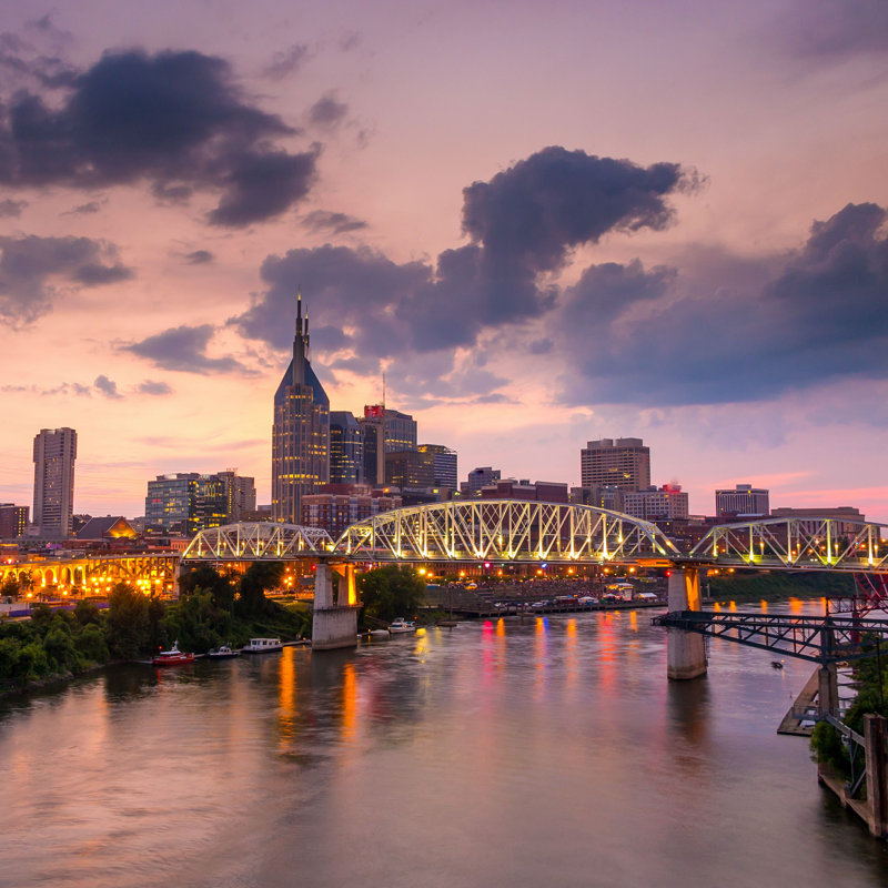 " Nashville Downtown Skyline ", 36" H x 36" W  
