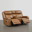Canapé inclinable électrique en cuir véritable Zachery avec console multifonctionnelle-1631181286-1631181280