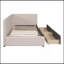 Lit de jour rembourré avec 2 tiroirs de rangement, structure de canapé-lit simple, aucun sommier nécessaire, tissu en lin-507507274