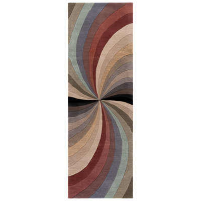 Amier Hand Tufted Wool And Viscose Abstract Rug