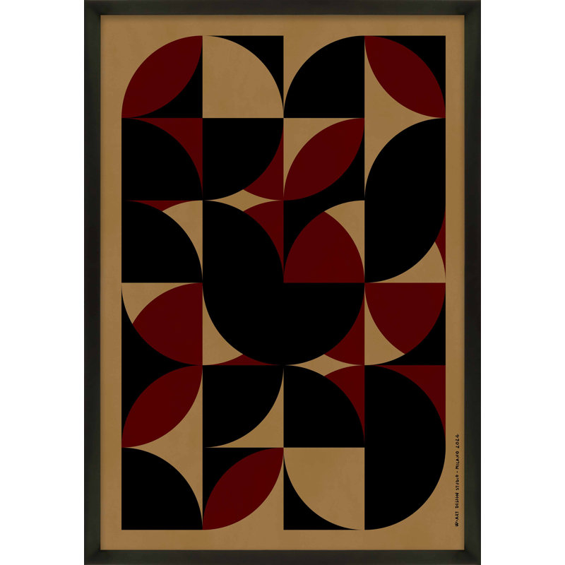 «Harmonic Patterns I» par Romina Gadler - Art mural encadré, Papier avec cadre noir, H 20 po x l 14 po