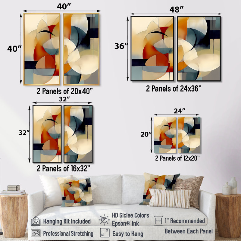 Exploration de motifs abstraits I - art mural abstrait géométrique, Black, 36" H x 48" W, Impression encadrée flottante