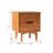 Aizlyn Mid-Century Modern Solid Wood Groove-Handle Nightstands-873594408