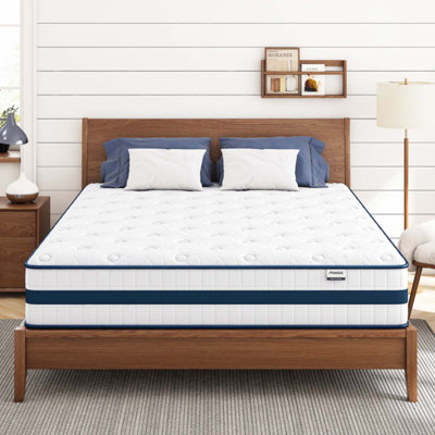 Queen Size Mattress, 12 Inch Queen Hybrid Mattresses In A Box Pressure Relief & Supportive