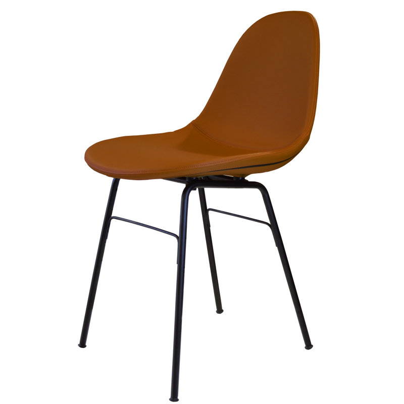 Chaise de salle à manger rembourrée TA, Noir
