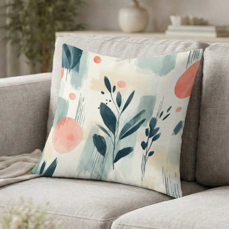 Coussin décoratif abstrait Abstract, H 20 po x l 20 po