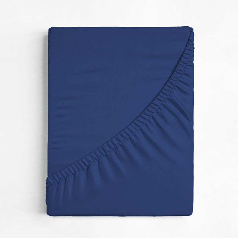 400 Thread Count Cotton Extra Deep Pocket Fitted Sheet - Hotel Luxury Single Fitted Sheet Only - Easily Fits 18" to 24" Mattress