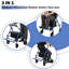 Adjustable Height Handlebar Transport Wheelchair with Folding Footrest