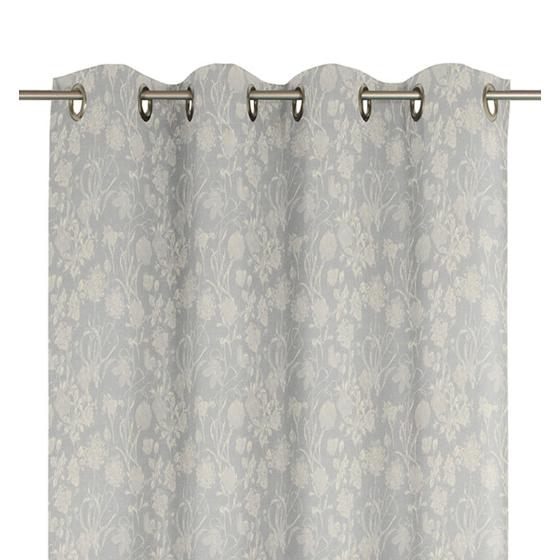 Micheal Opaque Curtains, 145cm Width x 225cm Drop , Light grey, With eyelets