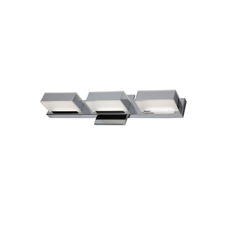 Viola 3 Light LED Wall Vanity Light, Polished Chrome