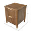 Aerica 2-Drawer Reclaimed Pine Nightstand, Brown