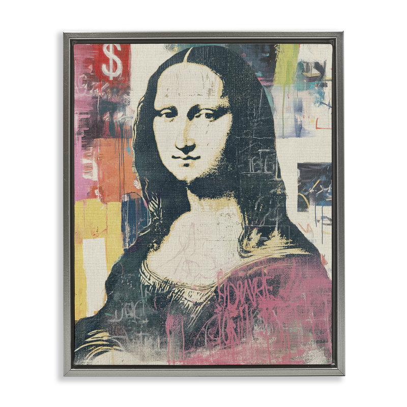 Cadre flottant Urban Renaissance Portrait, design par Svetlana Aleynikova, H 31 po x l 25 po, Cadre flottant gris lustré