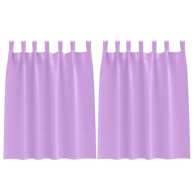 Curtains With Curtains 2 Pcs Polyester, 140cm Width x 140cm Drop, Purple