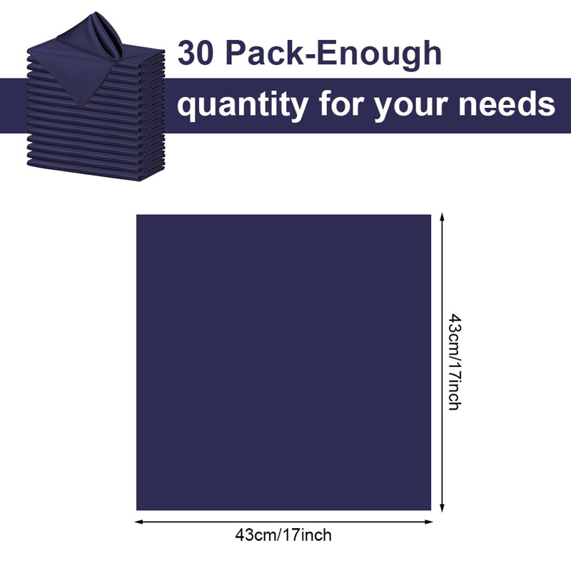 Polyester No Pattern Napkin