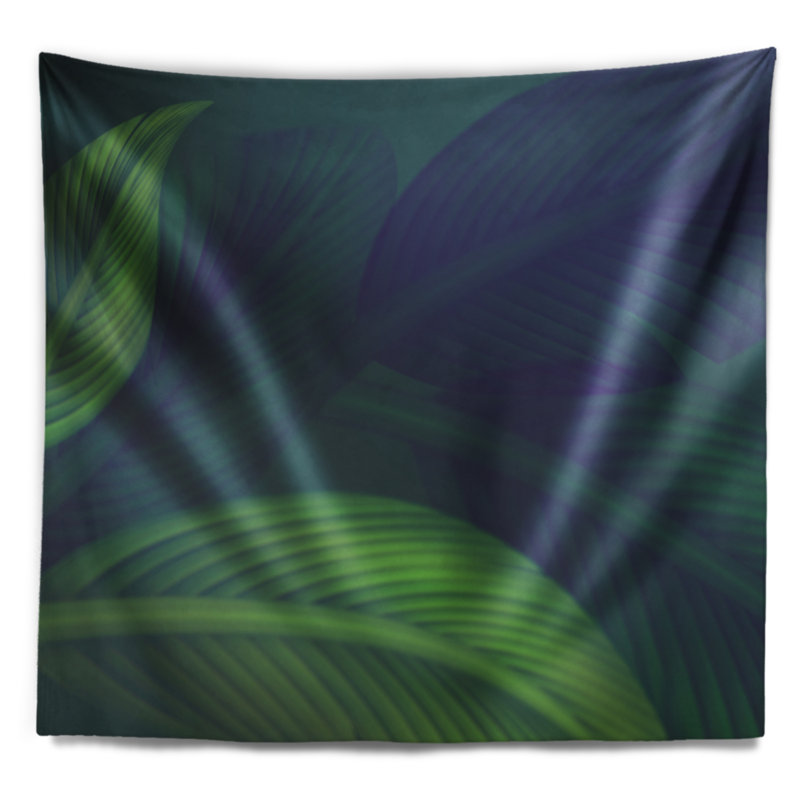 Tapisserie arrière-plan tropic jungle leaves, H 32 po x l 39 po
