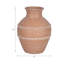 Vase décoratif fait à la main en terre cuite de style artisanal artisanal traditionnel texturé avec silhouette classique pot rustique en céramique décoré à la main forme organique Design d'inspiration rétro-1738741012-1738741013