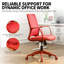 Chaise de bureau ergonomique en maille, supportant jusqu'à 159 kg (350 lb), avec accoudoirs intégrés, rouge.-122307687-122307704-122307707