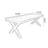 Solid wood rectangular dining table-176882272