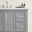 Ensemble de meuble-lavabo autoportant 48 po avec 2 poignées entièrement assemblé