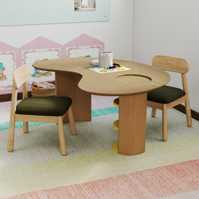 Kids 3 Piece Play Or Activity Table And Chair Set