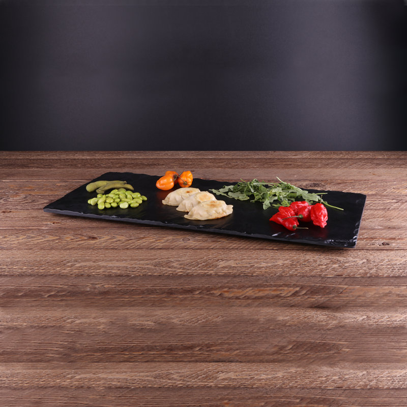 Planche à fromage en mélamine, H 0,63 po x l 20 po x P 10 po, Noir