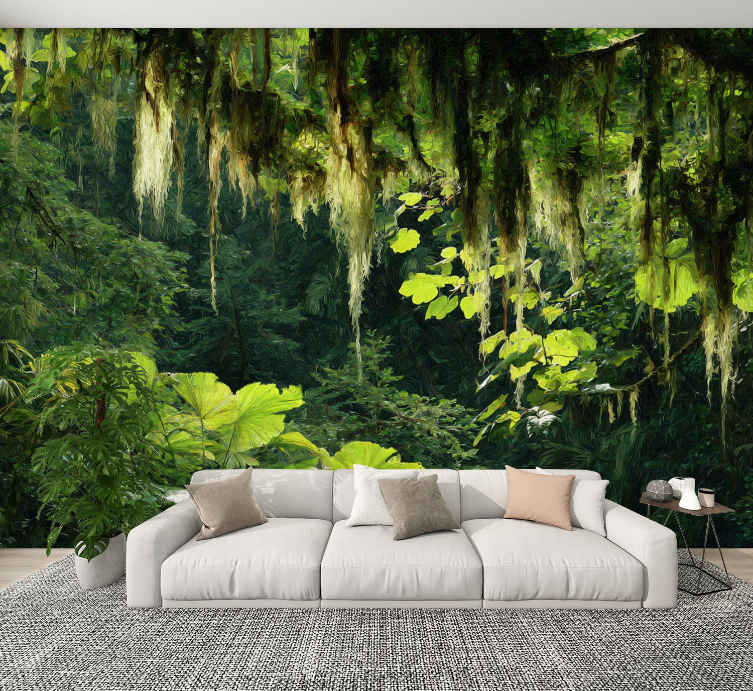 Red Barrel Studio Summer Peel and Stick Wallpaper Jungle Tropical ...