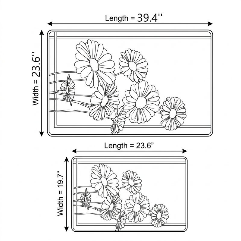 Daisy 2-Piece Bathmat Set