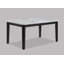 Ensemble de salle à manger 6 pièces avec plateau rectangulaire en faux marbre et plateau en bois massif