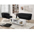 Finley Velvet Flared Arm 4-Piece Living Room Set With Armchair, Ottoman, Loveseat, And Storage Coffee Table