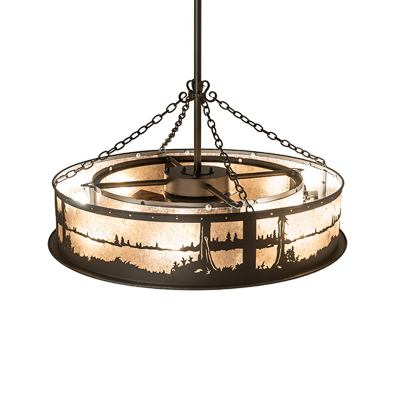 Quiet Pond Downrod Ceiling Fan