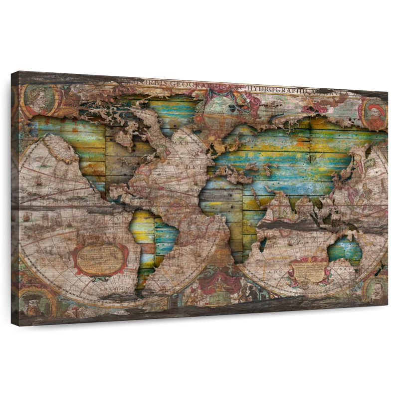 Ancienne carte Aliaz Shabby Elegance, H 16 po x l 24 po