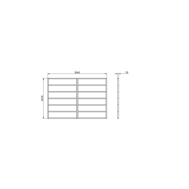 12 x 8 Shed Base Pressure Treated