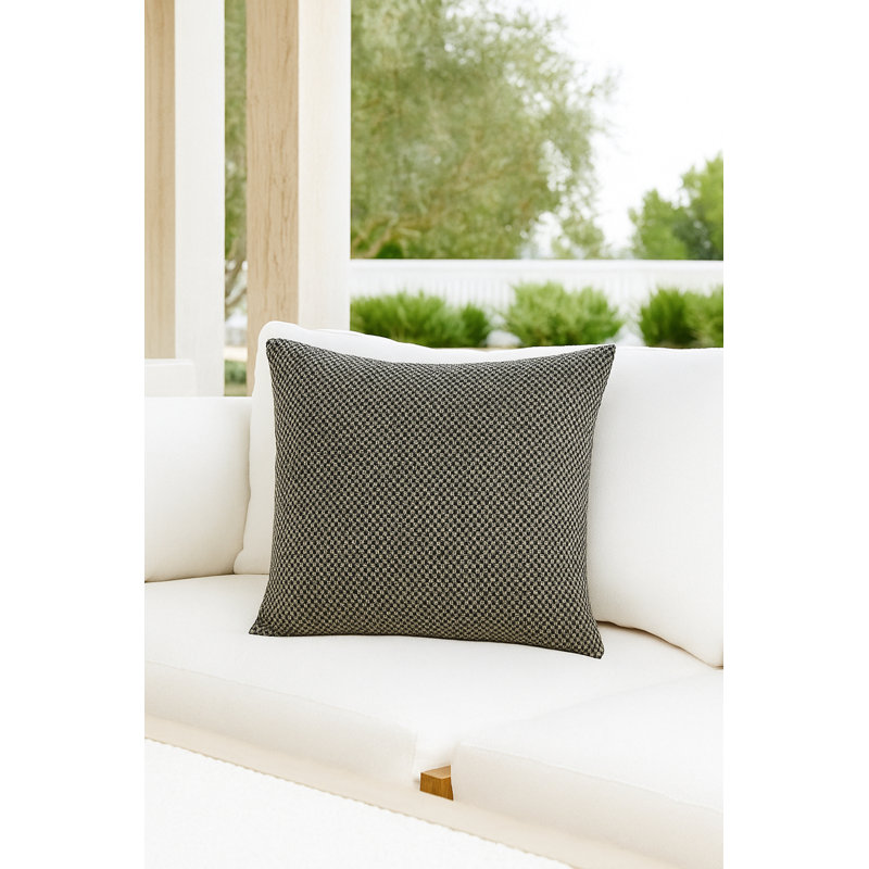 Outdoor Living Throw Pillow, Green, Square 20", Pillow Cover Only - No Insert