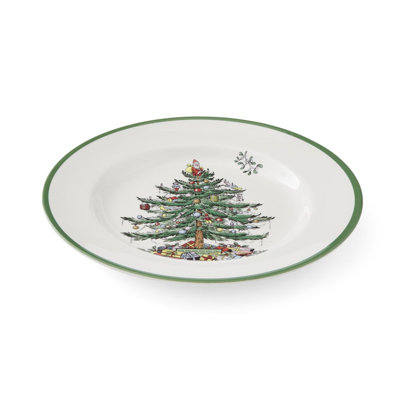 Christmas Tree Set Of 4 Dinner Plates