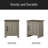 16"W End Table, Side Table, Nightstand With Cabinet Door