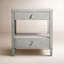 Table de chevet 2 tiroirs Lott en gris