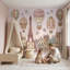Décoration murale Paris Tour Eiffel rose pastel amovible-7498833-7498845