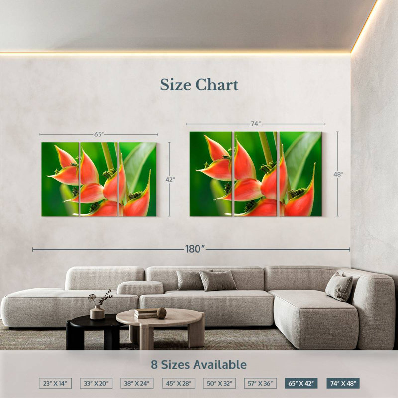 Fleur Harnek Heliconia, H 42 po x l 65 po