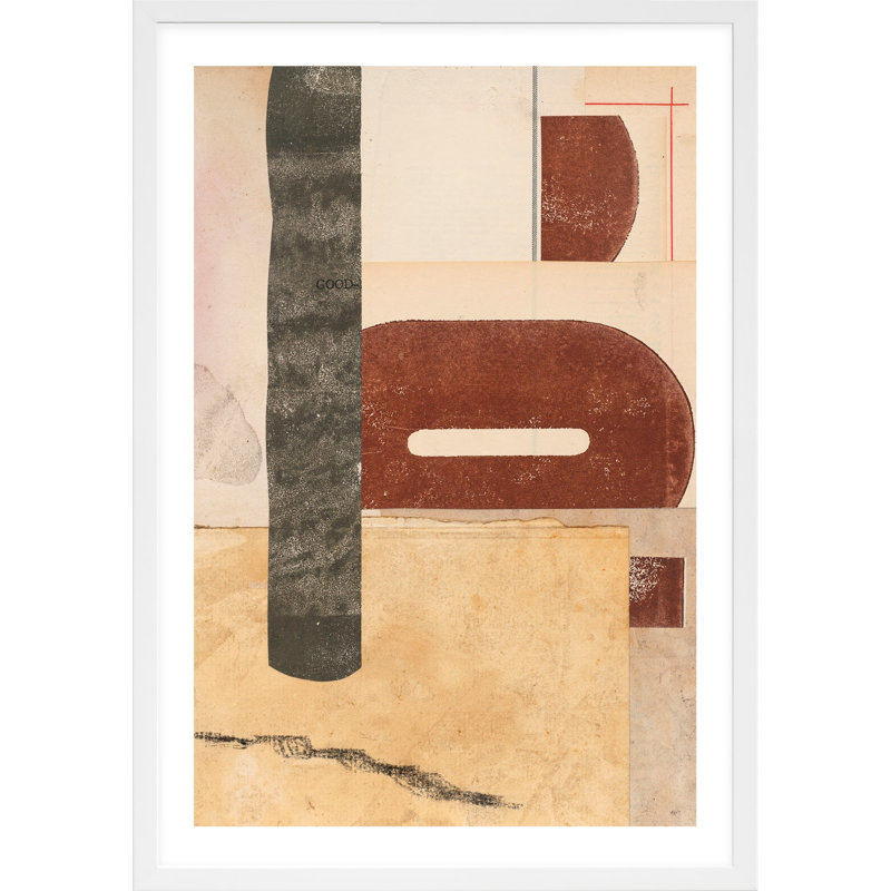 Good Omen Print, White Framed, 38" H x 26.5" W x 1.25" D